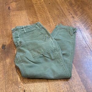 Amo Women’s Cropped Jeans Green Size 26